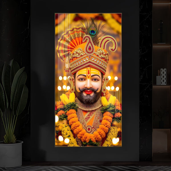 Hare Ka Sahara Modern Luxury Backlight Vertical Wall Art
