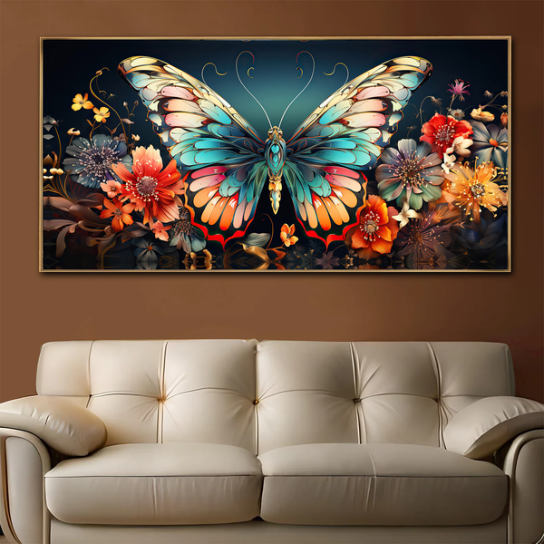 Fluttering Colors Canvas Print