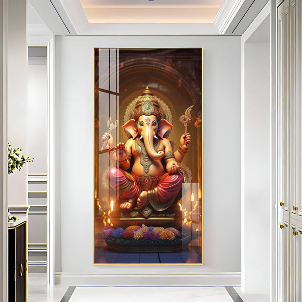 Peaceful Presence Lord Ganesha Acrylic Wall Painting