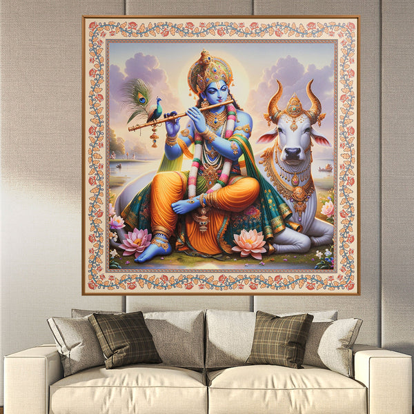 Vrindavan Bliss The Lord Krishna Painting For Home