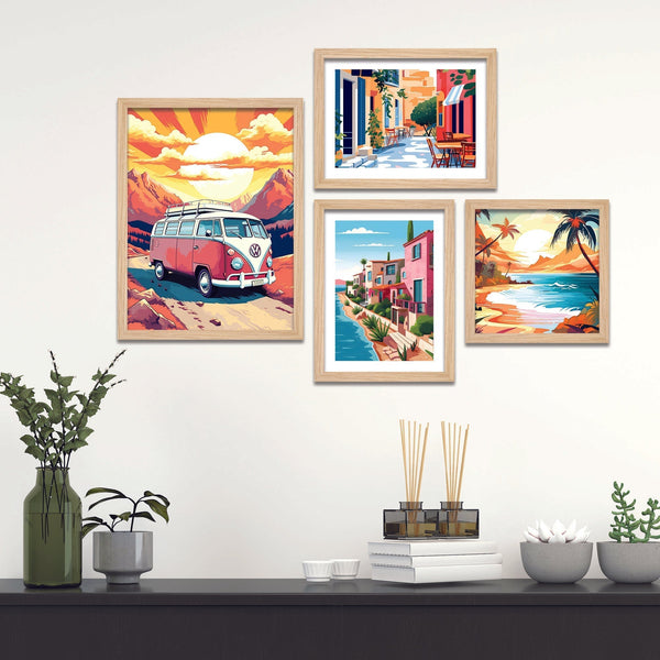 Beautiful Nature View Premium Wall Frame Set of Four