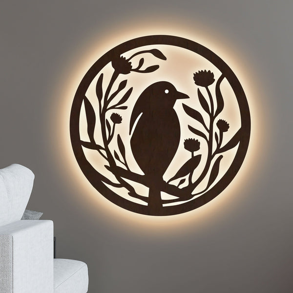 Beautiful Bird Wooden Wall Hanging