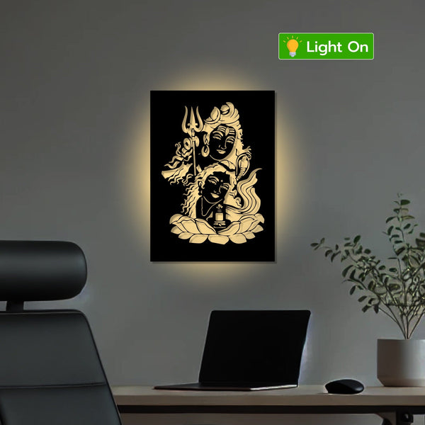 lord-shiva-with-parvati-modern-metal-art-wall-decor