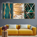 Gentle State of Art Framed Canvas Art Paintings - set of 3