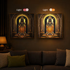 Shree Ram Modern Luxury Backlight Square Wall Art