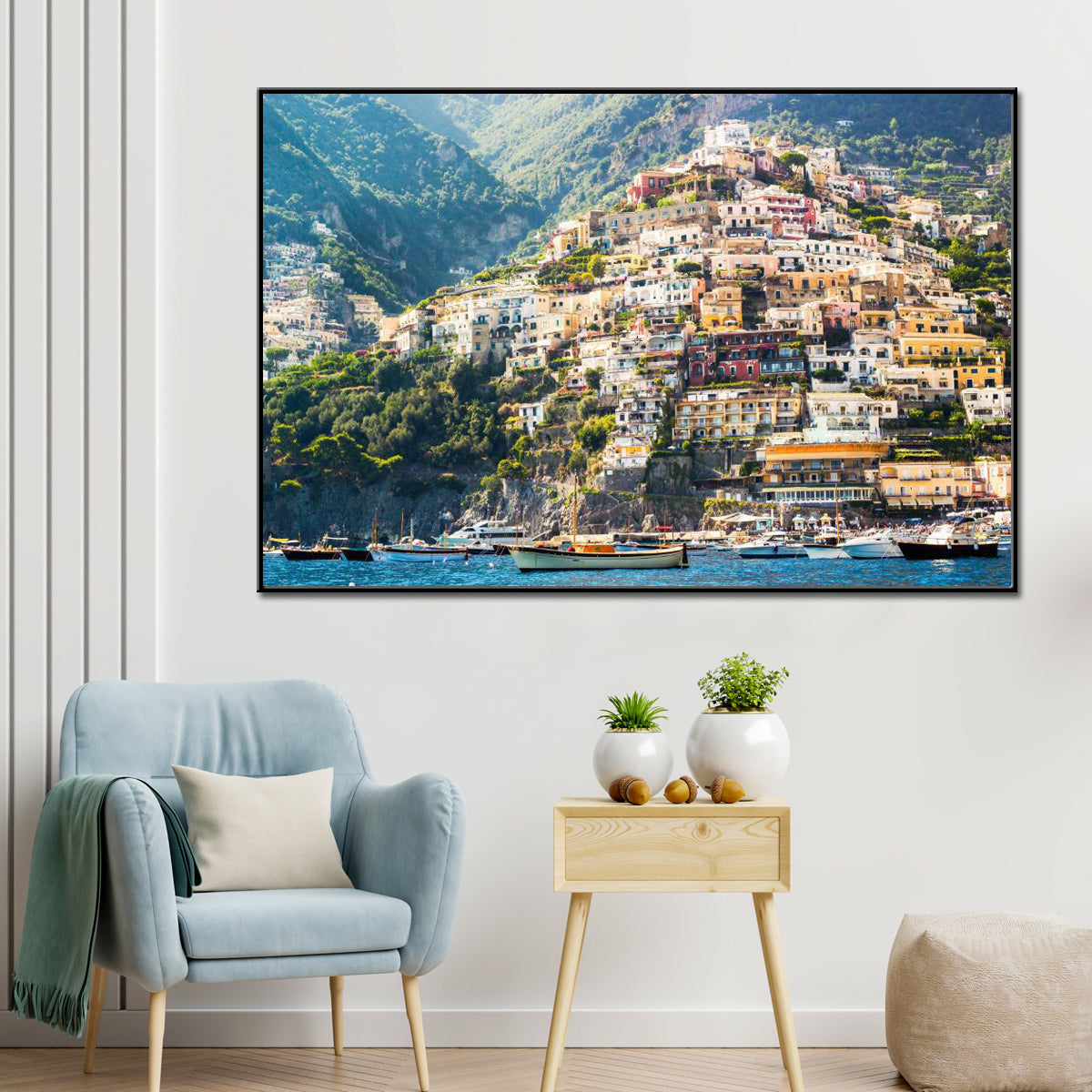 Geometric Shapes 3 Panel Framed Canvas Wall Paintings