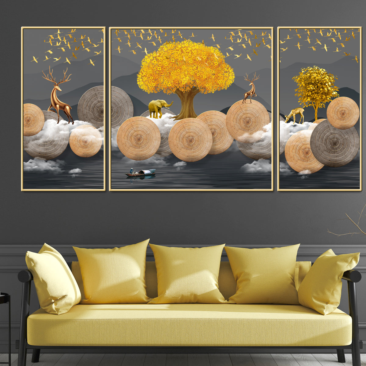 Surreal Beauty of the World Framed Canvas Wall Paintings