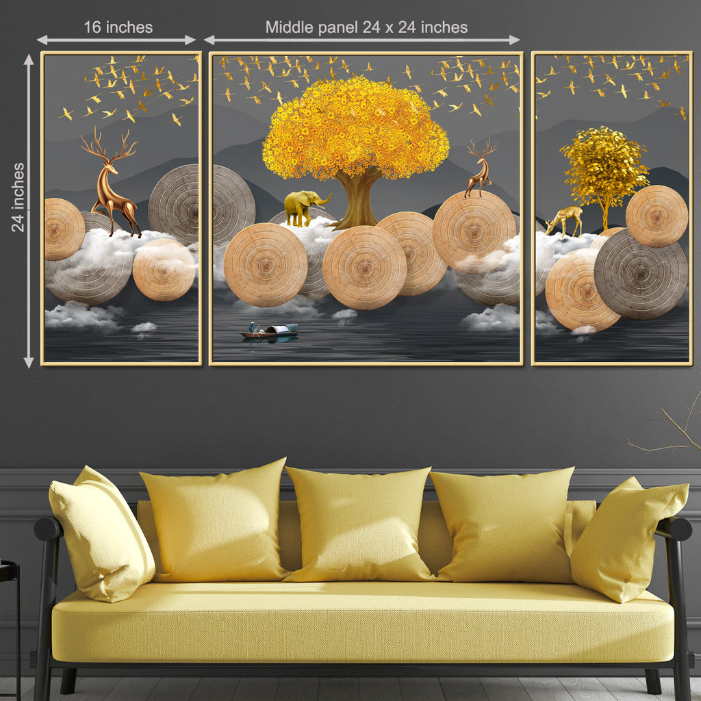 Surreal Beauty of the World Framed Canvas Wall Paintings