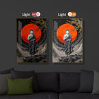 Buddhay Ji Modern Luxury Backlight Vertical Wall Art