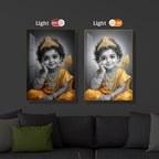 Little Murugan Modern Luxury Backlight Vertical Wall Art
