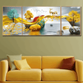 Deer in Dreamscape Canvas Painting Modern Art
