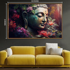 Buddha's Tranquil Garden Canvas Painting for Wall Art