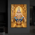 Ayyappan Swamy Modern Luxury Backlight Vertical Wall Art
