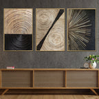 Rising Sun Framed Canvas paintings - Set Of 3