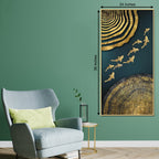 Sea of Gold Framed Canvas Painting for Wall Art