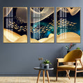 Ode to Joy Framed Canvas Wall Paintings - Set of 3