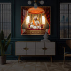 Rajyabhishek of Chattrapati Shivaji Maharaj Modern Luxury Backlight Square Wall Art