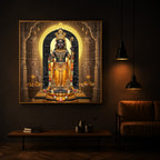 Shree Ram Modern Luxury Backlight Square Wall Art