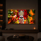 Khatu Shyam Ji Modern Luxury Backlight Horizontal Wall Art