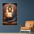Tranquil Buddha's Blessing Canvas Art Paintings