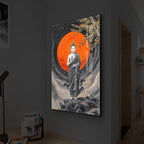 Buddhay Ji Modern Luxury Backlight Vertical Wall Art