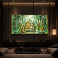 Siya Ram Ji Modern Luxury Backlight Horizontal Wall Art