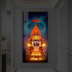 Jagannath Prabhu Modern Luxury Backlight Vertical Wall Art