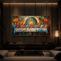 The last Supper Modern Luxury Backlight Horizontal Wall Art