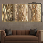 Rhythms of Texture Canvas Wall Art - Set of 3