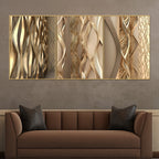 Rhythms of Texture Canvas Wall Art - Set of 3