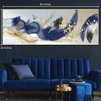 Opulent Feathered Symphony Canvas Painting for Home Wall
