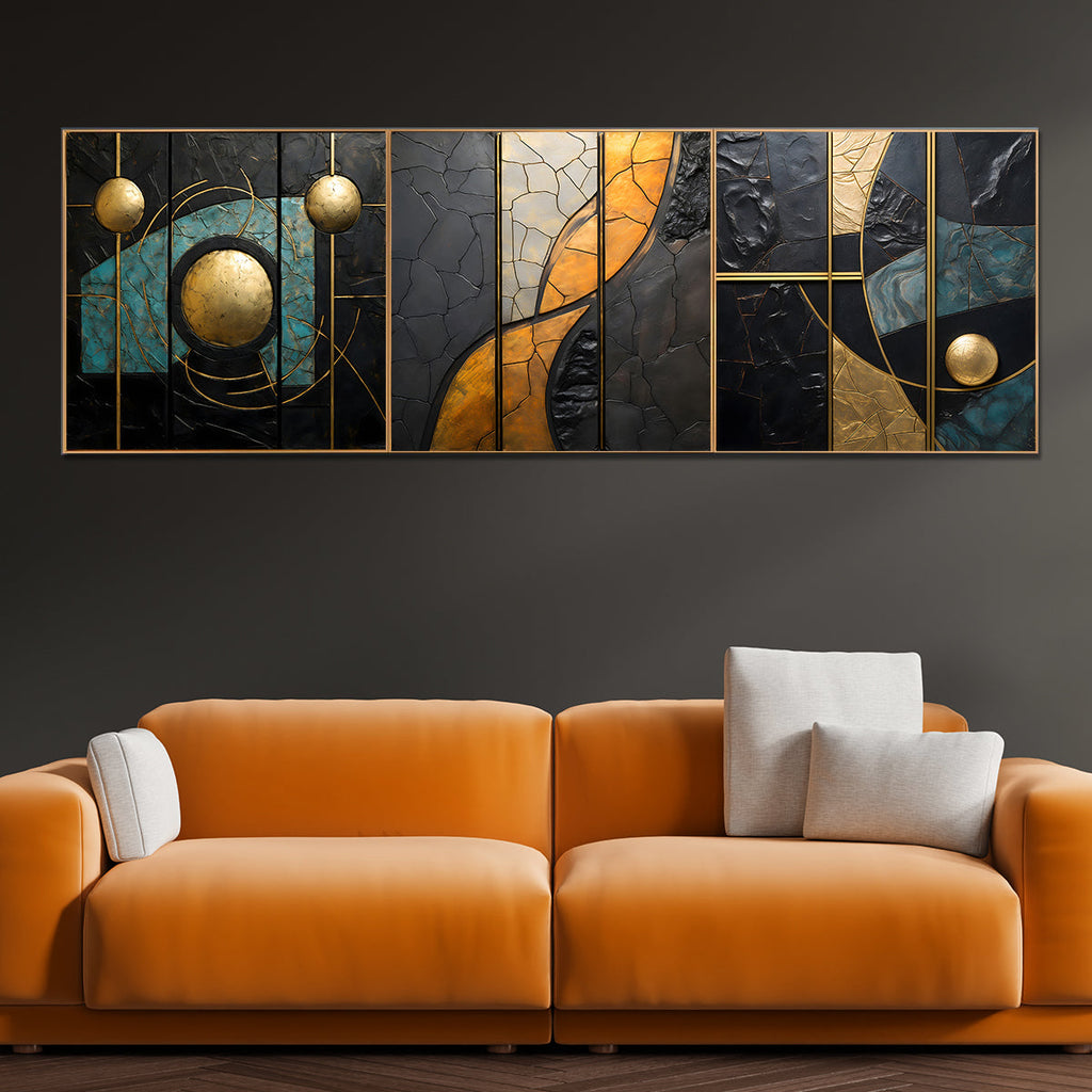 Abstract Harmony Canvas painting for Living Room - Set Of 3