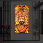 Hare Ka Sahara Modern Luxury Backlight Vertical Wall Art