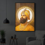 Guru Govind Singh Ji Modern Luxury Backlight Vertical Wall Art