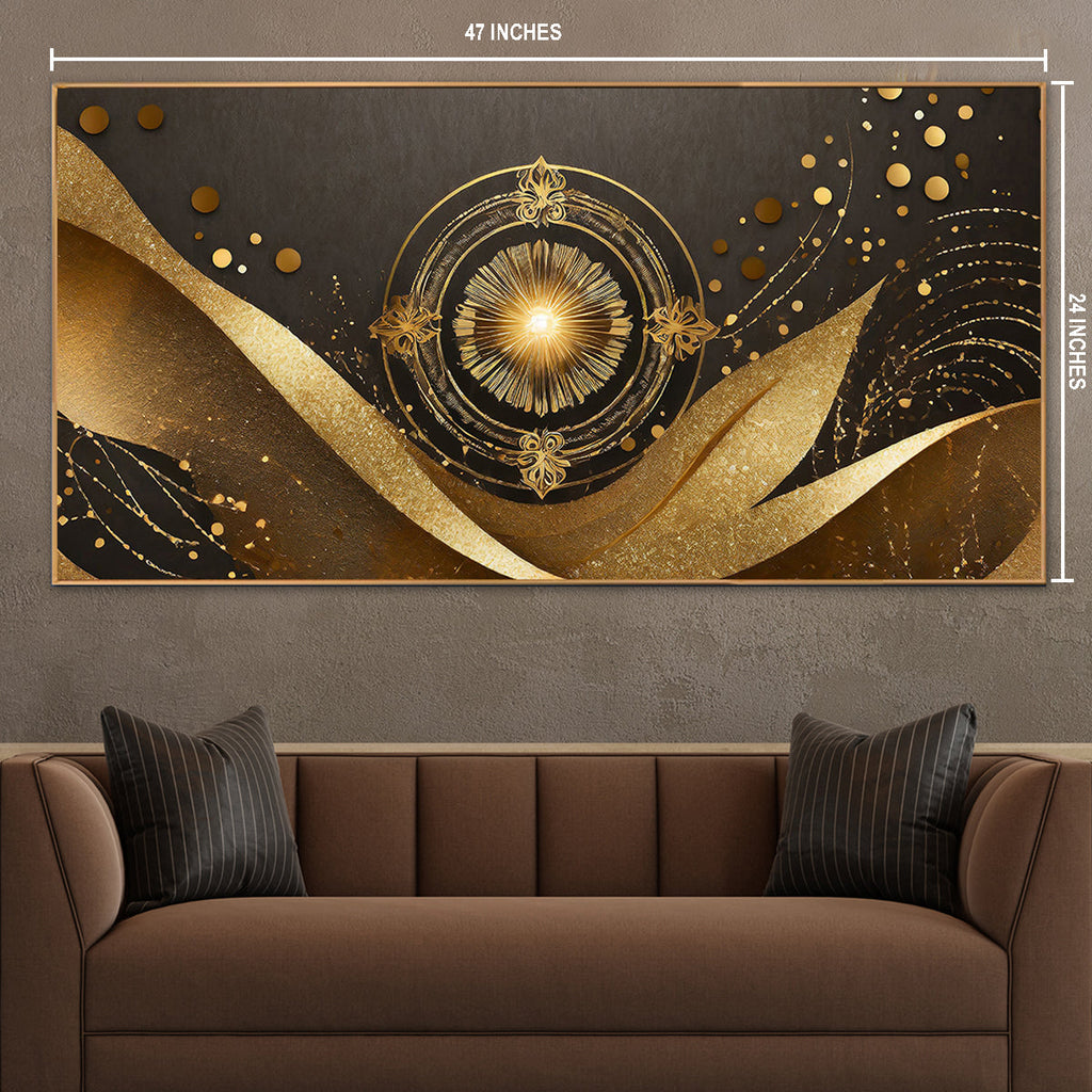 Cosmic Mandala Radiance Canvas Painting For Home