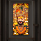 Hare Ka Sahara Modern Luxury Backlight Vertical Wall Art