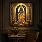 Shree Ram Modern Luxury Backlight Square Wall Art