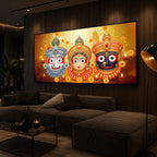 Jai Jagannath Modern Luxury Backlight Horizontal Wall Art