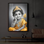Little Murugan Modern Luxury Backlight Vertical Wall Art
