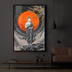 Buddhay Ji Modern Luxury Backlight Vertical Wall Art