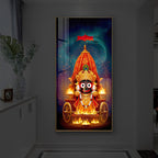 Jagannath Prabhu Modern Luxury Backlight Vertical Wall Art