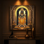 Shree Ram Modern Luxury Backlight Square Wall Art
