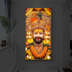 Hare Ka Sahara Modern Luxury Backlight Vertical Wall Art