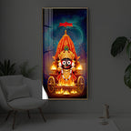 Jagannath Prabhu Modern Luxury Backlight Vertical Wall Art