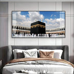 Holy Kaaba Mecca Acrylic Wall Art Panoramic Canvas For Living Room Decor