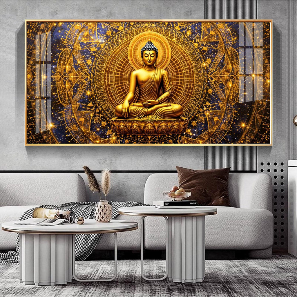 Radiant Buddha Premium Acrylic Horizontal Wall Art