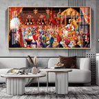 Coronation Of Shivaji Maharaj Premium Acrylic Horizontal Wall Art