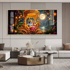 Krishna Radha Serenity Premium Acrylic Horizontal Wall Art