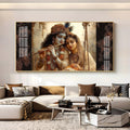 Divine Radha Krishna Romantic Classic Art Luxury Acrylic wall painting