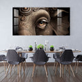 Royal Elephant Eye Artistic Detail Premium Acrylic wall painting